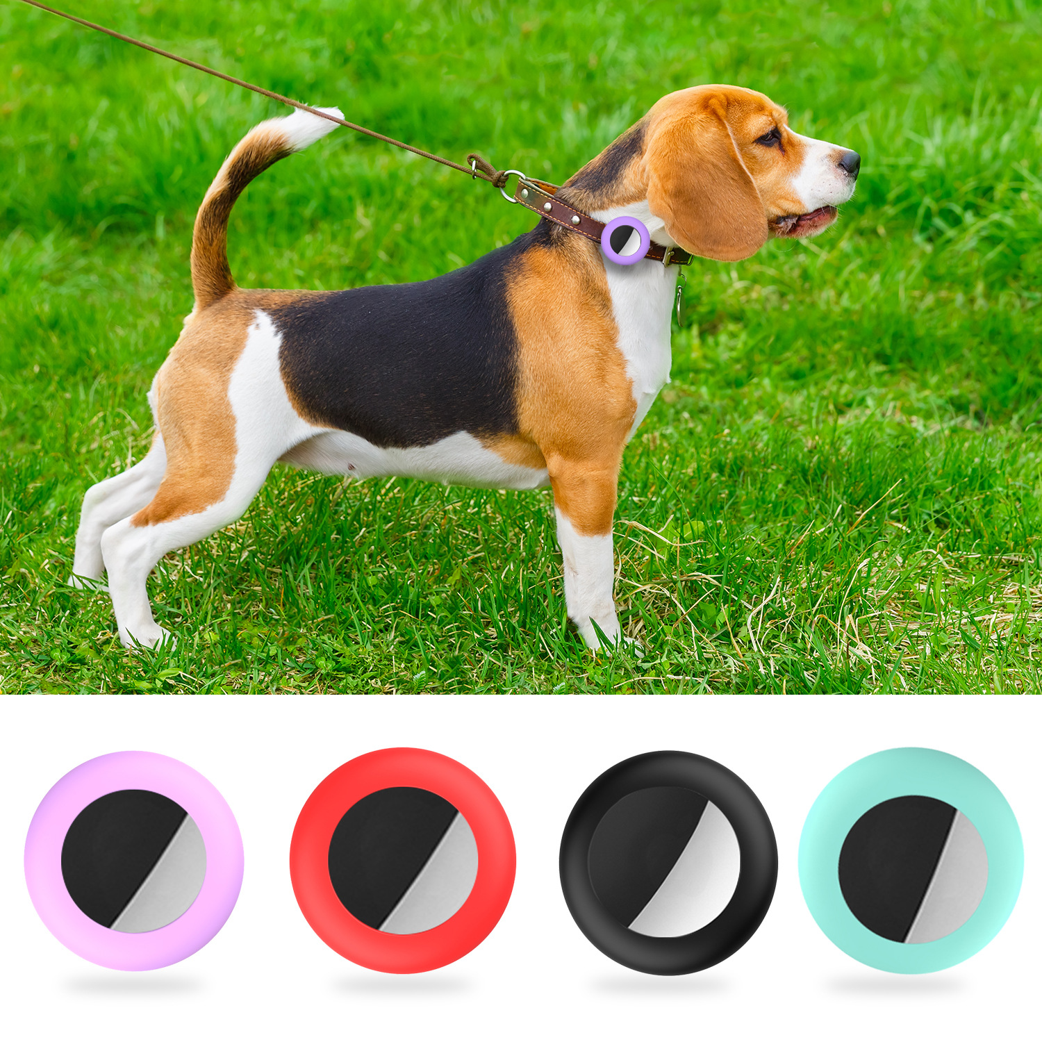 For Airtags silicone case Pets dog Collar Anti-lost holder
